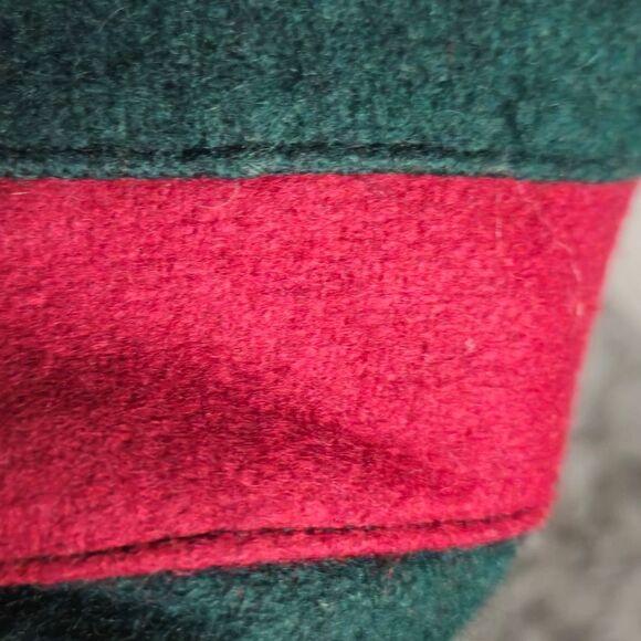 Vintage 70s Nepal Boiled Wool Jacket Coat Toggle Buttons Sz Large - Picture 13 of 14